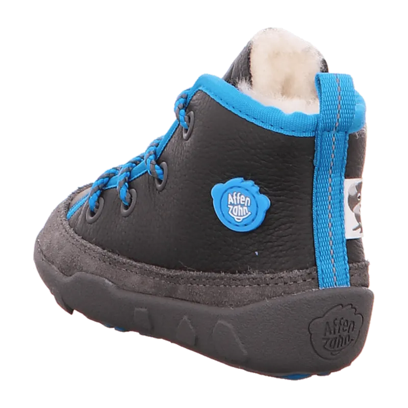 Affenzahn Affenzahn Winterschuh Leder Easy für Kinder, grau, Größe 29 EU, Grau, – Produktbild 3 von 7