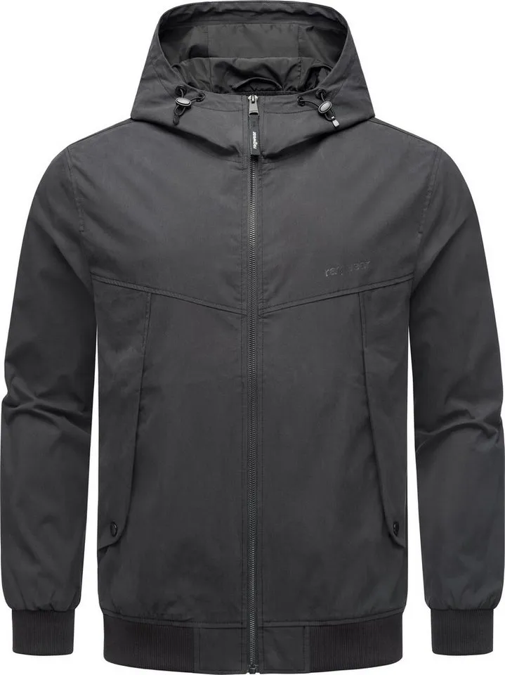 ragwear ragwear Outdoorjacke Tyller Leichte Übergangsjacke mit Kapuze, Schwarz, – Produktbild 2 von 5