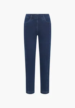 LAURIE LAURIE Damen vegan Jeans Piper Pure Regular Crop Dunkelblau – Produktbild 1 von 1