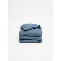 erlich textil erlich textil Cotton Linen Select Bettdeckenbezug aus Bio-Baumwolle, Leinen Mix, made in Europe, Taubenblau, – Produktbild 1 von 3