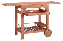 Merxx Merxx Servierwagen Multifunktion, Eukalyptusholz, 70-140x50 cm, ausziehbar – Produktbild 1 von 1