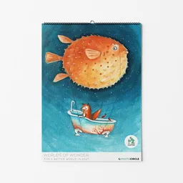 Photocircle Photocircle World of Wonder Wandkalender & Familienplaner 2027 – Fantasievolle Illustrationen für Kinder – Produktbild 1 von 1