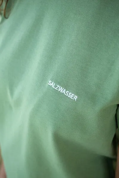 SALZWASSER JONNA – Heavy T-Shirt (Damen) aus 100% Bio-Baumwolle (GOTS) von SALZWASSER, Salbei (grün), – Produktbild 2 von 3