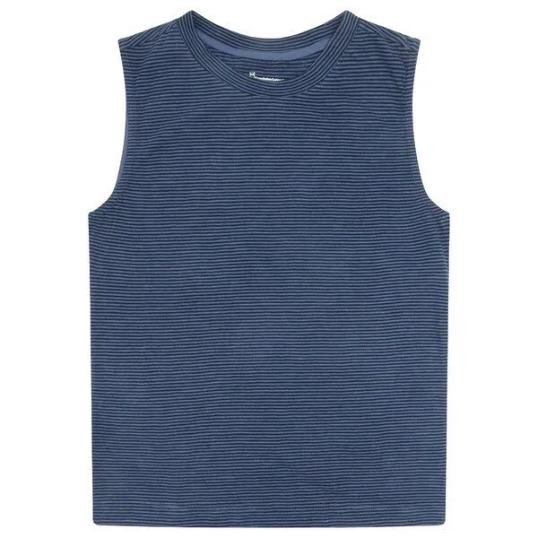 KnowledgeCotton Apparel KnowledgeCotton Apparel Gestreiftes Top Slub, Navy, – Produktbild 1 von 4