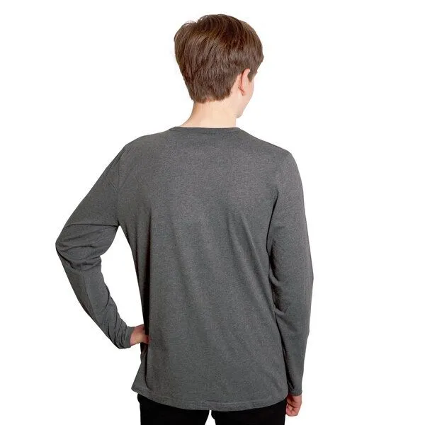 HANDGEDRUCKT HANDGEDRUCKT "Klammerkatze" Männer Longsleeve, Grau, – Produktbild 3 von 3