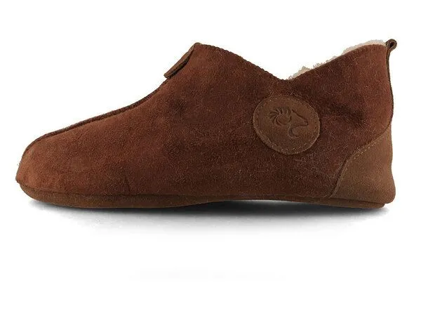 Lammbock Lammbock Warme Lammfellhausschuhe 'Texel', Cognac, – Produktbild 3 von 3