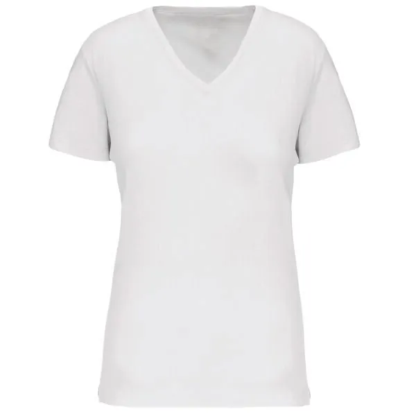 Greenspired Greenspired Basic Bio Damen T-Shirt mit V-Ausschnitt XS- 3 XL, Weiss, – Produktbild 1 von 1