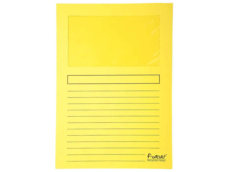 Exacompta 25 Exacompta Fenstermappen "Forever" Kleinpack gelb – Produktbild 1 von 1