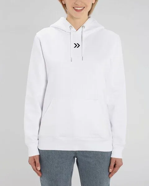Human Family Human Family Bio Unisex Hoodie - "Skip", White, – Produktbild 3 von 4