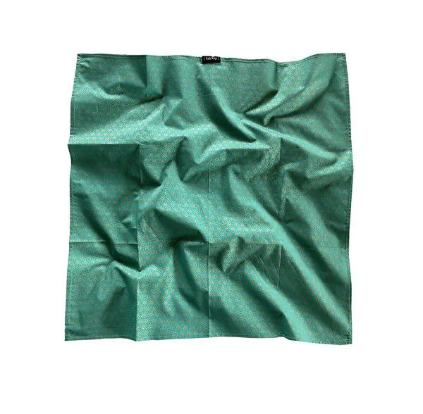 FabRap Gift Wrap FabRap Gift Wrap Wiederverwendbare Geschenkverpackung Furoshiki - Set mit drei Größen (einseitig), Jade (grün), – Produktbild 3 von 4