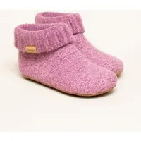 Gottstein Gottstein Hüttenschuh Knit Boot aus 100% Schurwolle - Filz-Hausschuh made in Tirol, Pink, – Produktbild 1 von 2