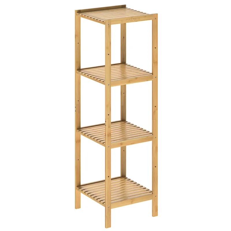 Casaria® Standregal Bambus 110x33x33cm, Braun, – Produktbild 2 von 2
