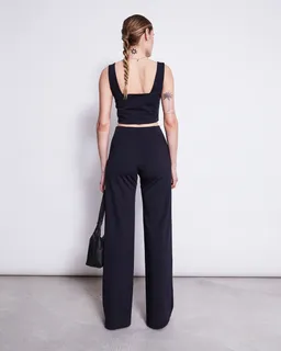 JAN N JUNE JAN 'N JUNE Damen vegan Hose Marlene Schwarz – Produktbild 1 von 1