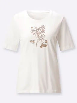 Witt Rundhalsshirt ecru-schoko – Produktbild 1 von 1