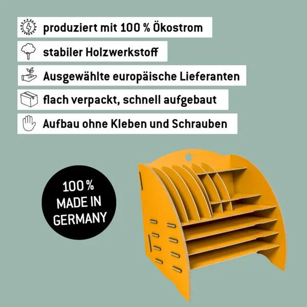 WERKHAUS WERKHAUS Magazin Organizer, Goldgelb, – Produktbild 6 von 7