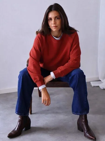 Kultgut Kultgut Raglanärmel- Goodness Sweatpullover/ Softly, Rot (tomatored), – Produktbild 4 von 4