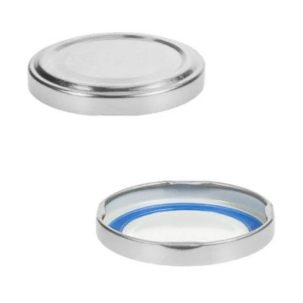 mikken mikken 10er Set Einmachgläser 260 ml mit Blueseal Deckel PVC-frei mit Beschriftungsetiketten, Silber, – Produktbild 3 von 4