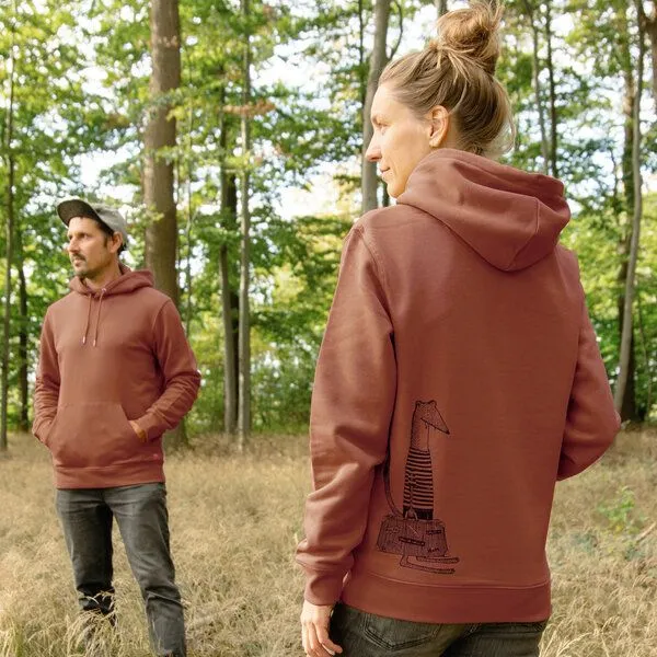 Cmig Cmig Unisex Hoodie Reisewiesel, Heritage brown (braun), – Produktbild 1 von 3