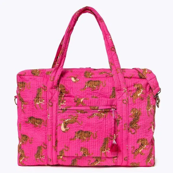 KIKOONI KIKOONI handgefertigte große Reisetasche TRAVELER BAG, Electric tigress 2, – Produktbild 3 von 4