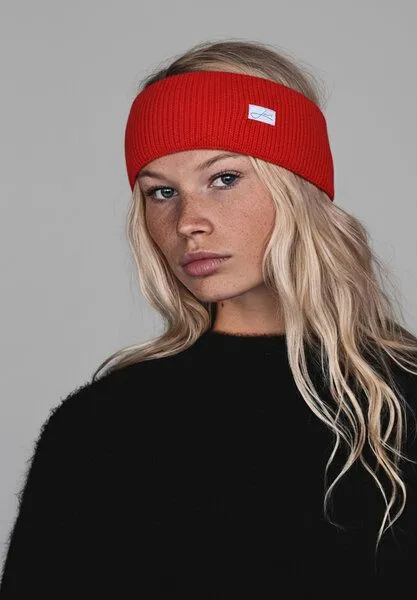 Lou-i Lou-i Stirnband aus Schurwolle Made in Germany, Rot, – Produktbild 4 von 4