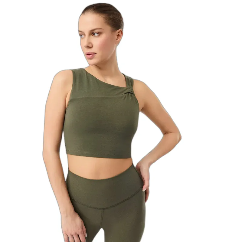 mandala Kurzes Damen-Tanktop Mandala Serenity, Vert, – Produktbild 1 von 1