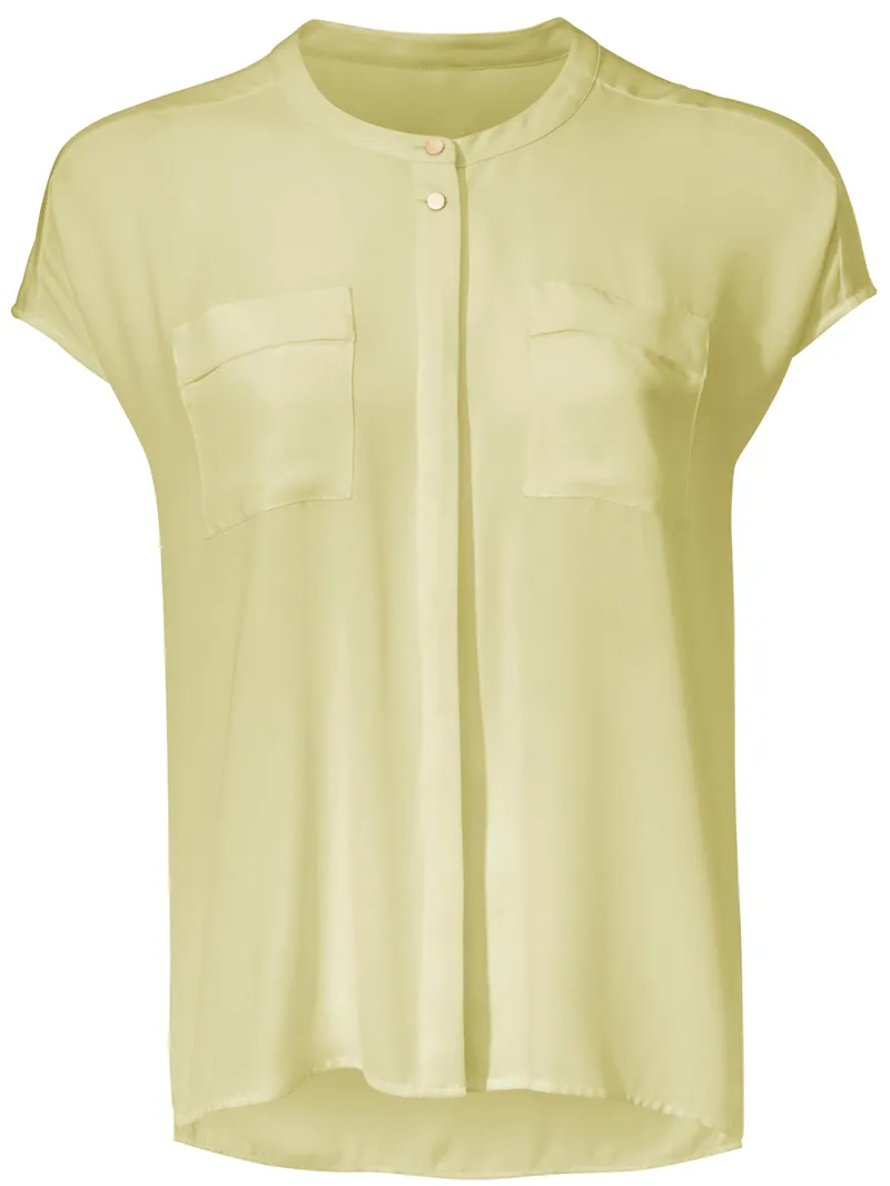 heine Kurzarm-Bluse pastellgelb, Pastellgelb, – Produktbild 2 von 2