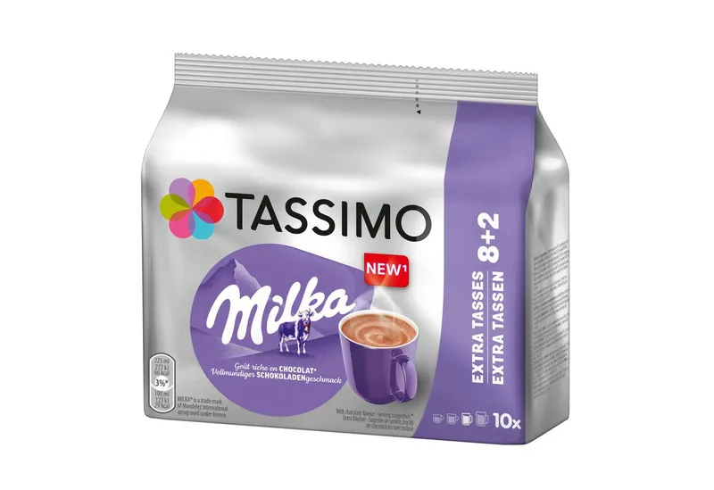 Tassimo Tassimo Kaffee Kapseln Milka T Discs heiße Schokolade 5 x 10 Kakaokapseln, (Packung, 5er Pack) – Produktbild 4 von 5
