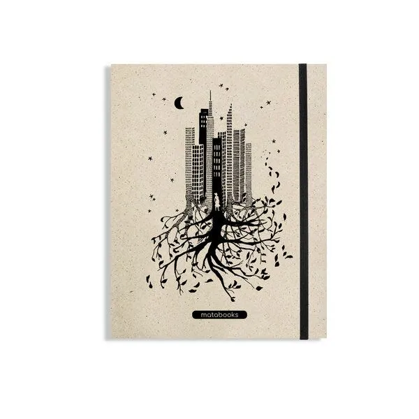matabooks® matabooks® Nachhaltiges A5 Notizbuch/Schreibblock aus Graspapier – Swiss Brochure, Luna, – Produktbild 1 von 5