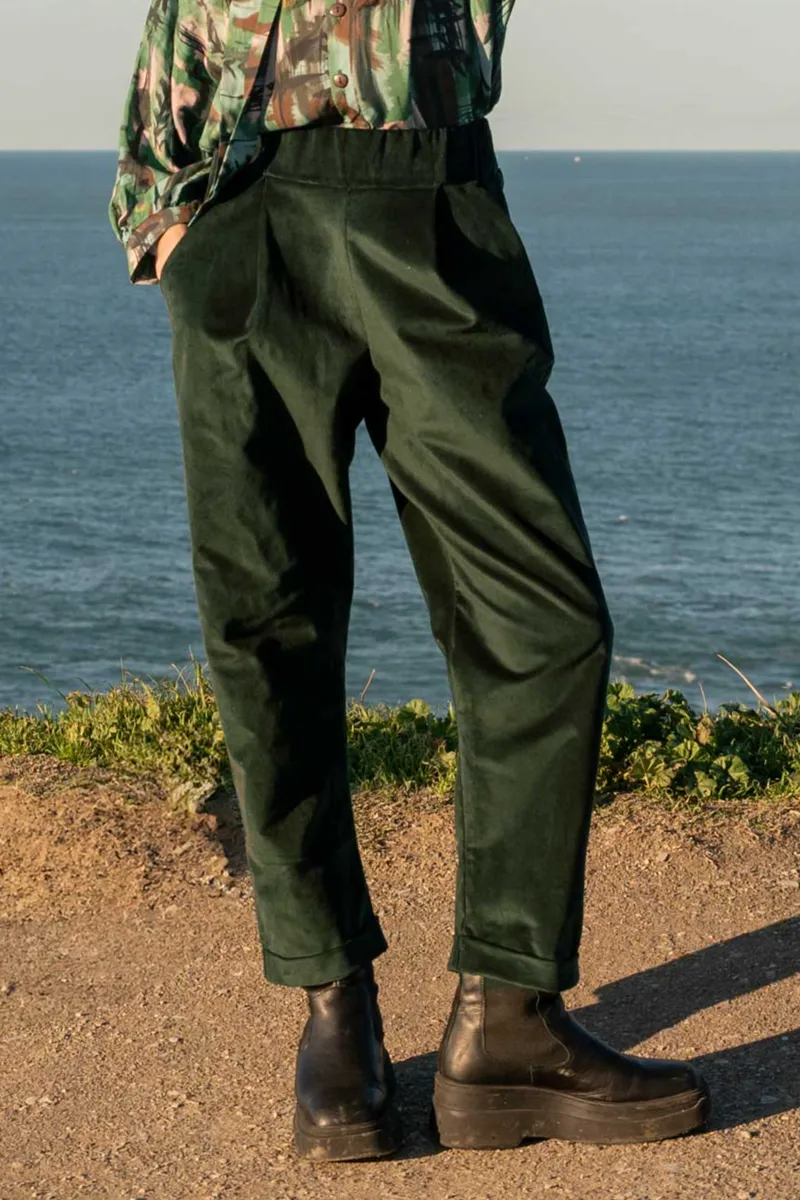 WiDDA WiDDA Damen vegan Pants Sepp Deep Sea Forest Green, Dunkelgrün, – Produktbild 2 von 2