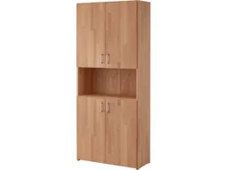 TPT Regalschrank "buxing kids" mit 4 Türen B 80 x T 33 x H 185,5 cm, glatte Front, Buche – Produktbild 1 von 1