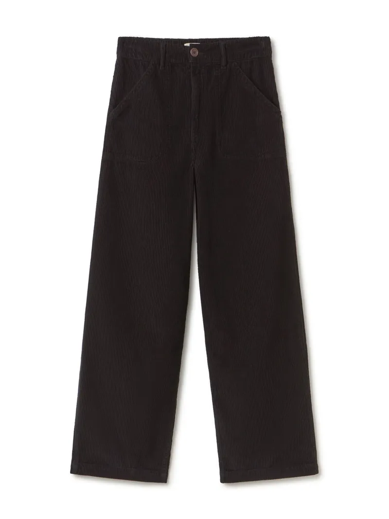 TWOTHIRDS TWOTHIRDS Damen vegan Cordhose Banna Schwarz, Schwarz, – Produktbild 2 von 2