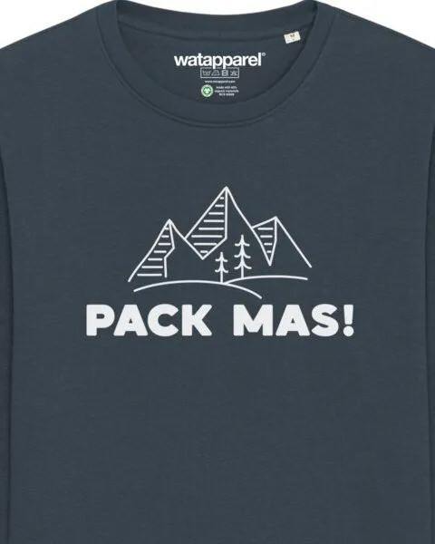 watapparel watapparel Sweatshirt Unisex Pack mas!, India ink grey, – Produktbild 3 von 3