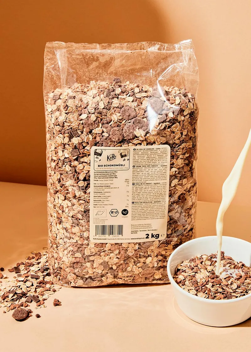 KoRo Veganes Bio Schoko Müsli 2 kg – Produktbild 1 von 5
