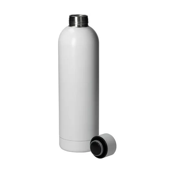 elasto elasto Isolierte Trinkflasche "Ibiza" - Vakuumflasche hält bis zu 8 h warm, Weiss, – Produktbild 2 von 3