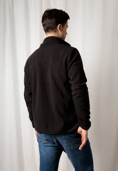 TORLAND TORLAND Herren Basic Fleecejacke ZEDAN, Schwarz, – Produktbild 2 von 4