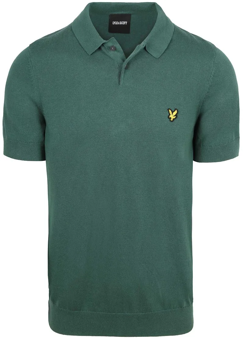 Lyle and Scott Lyle & Scott Strick-Poloshirt Grün - Größe XXL, Grün, – Produktbild 2 von 3
