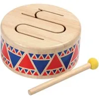 PlanToys PlanToys Kinder Trommel fest aus Kautschukholz Maße 16 x 16 x 8 cm – Produktbild 1 von 1