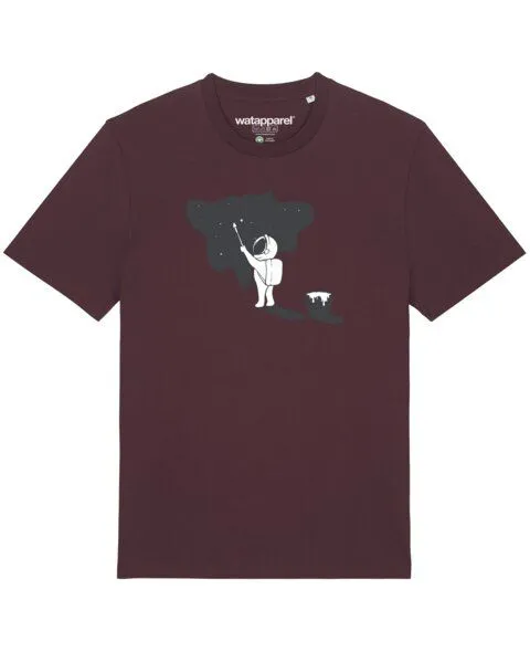 watapparel watapparel T-Shirt Unisex Painting space, Red brown, – Produktbild 1 von 3