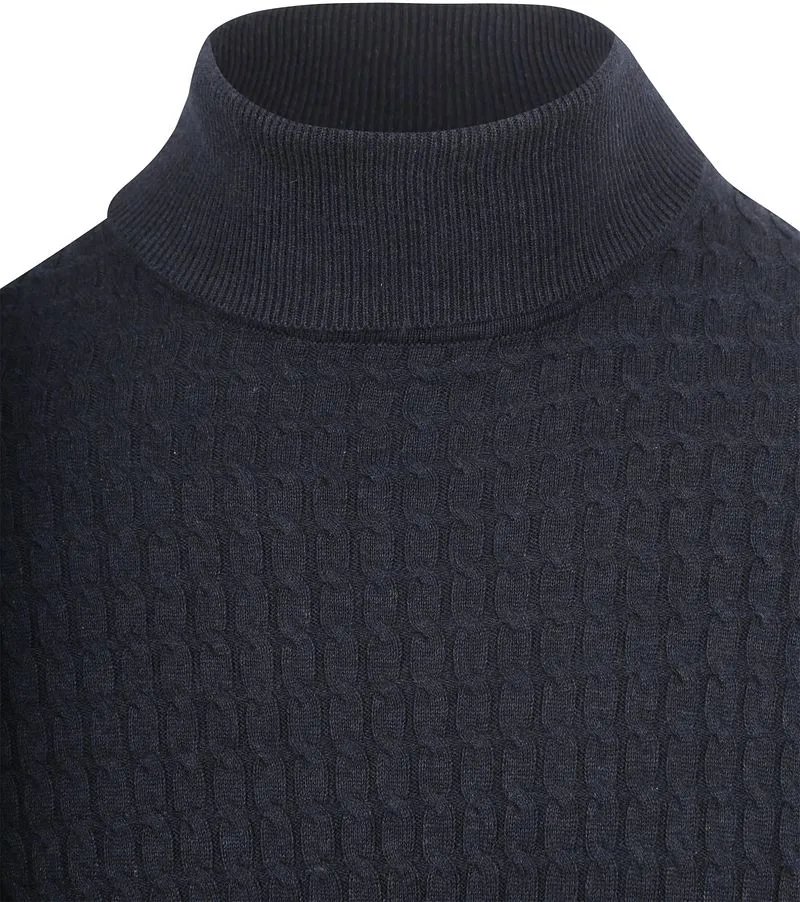 Suitable Suitable Rollkragen Cable Navy - Größe XXL, Dunkelblau, – Produktbild 3 von 5