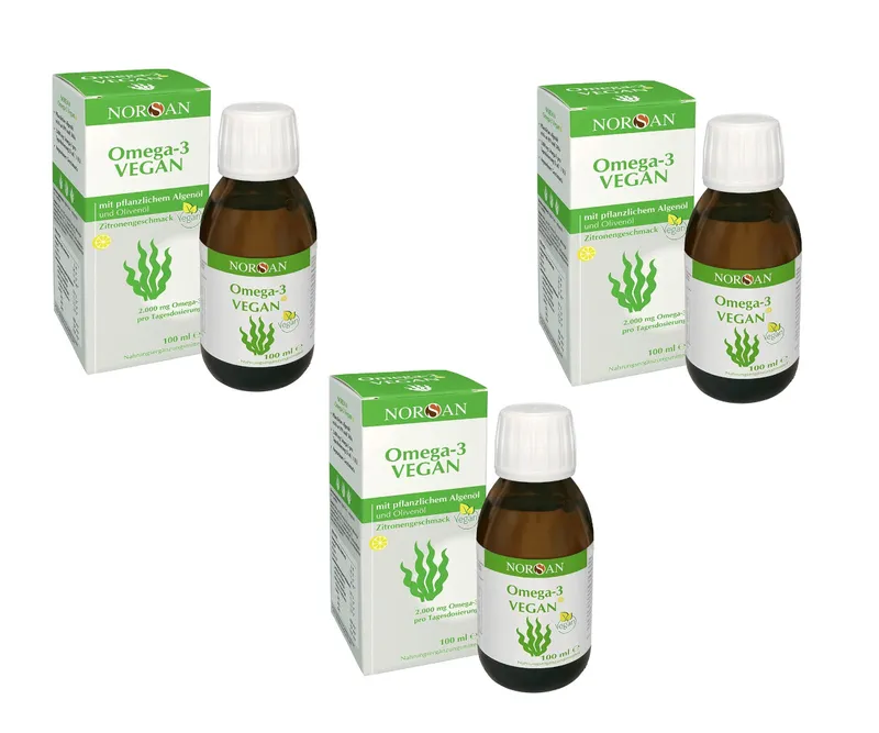 NORSAN NORSAN Omega-3 VEGAN 3er Set 3X100 ml Flüssigkeit – Produktbild 1 von 1