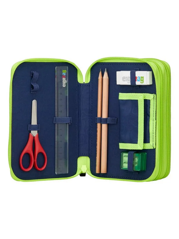 Ergobag Ergobag Federmäppchen Maxi Mäppchen, (1-tlg), mit Stiften befüllt, Schwarz, – Produktbild 4 von 8