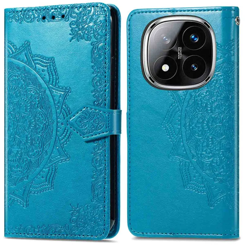 imoshion imoshion Mandala Klapphülle für das Xiaomi Redmi Note 14 Pro (5G), Türkis, – Produktbild 1 von 1