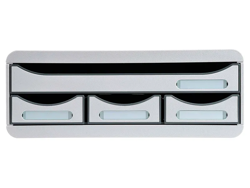 Exacompta Exacompta Schubladenbox Toolbox "Office", DIN A4+, 4 Schubladen, lichtgrau – Produktbild 1 von 3