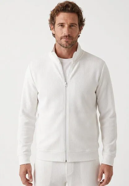 ORGANICATION ORGANICATION JORRIN | Waffel-Jacke aus Bio-Baumwolle & recyceltem Polyester, White, – Produktbild 1 von 5