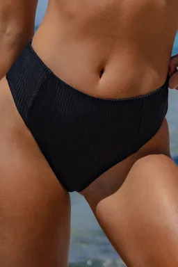Averie Averie Damen vegan Bikiniunterteil Finley Gerippt Schwarz – Produktbild 1 von 1