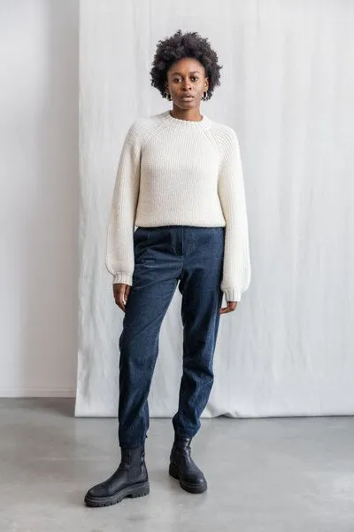 Jyoti - Fair Works Jyoti - Fair Works Bio-Baumwollcord Hose Suhrut, Nachtblau, – Produktbild 1 von 4
