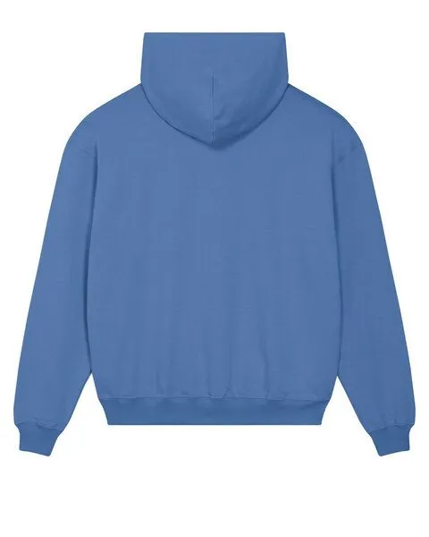YTWOO YTWOO Oversized Unisex Hoodie mit Kängurutasche, Dry, nachhaltig, Bio-Baumwolle, Mittelblau, – Produktbild 3 von 4