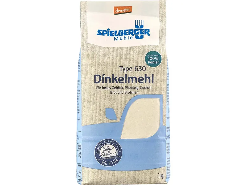 Spielberger Mühle Spielberger Mühle Bio-Dinkelmehl Type 630, 1 kg – Produktbild 1 von 1