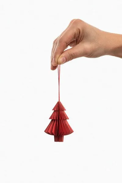 Tranquillo Tranquillo Papieranhänger TREE - klein, Rot, – Produktbild 3 von 3