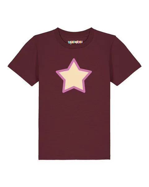 watabout.kids watabout.kids T-Shirt Kinder Stern, Burgundy, – Produktbild 1 von 2